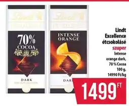 Coop Lindt Excellence étcsokoládé ajánlat
