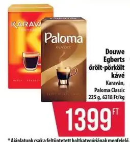 Coop Douwe Egberts őrölt-pörkölt kávé ajánlat
