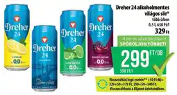 Coop Dreher 24 alkoholmentes világos sör ajánlat