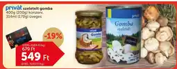 PRIVÁT Privát szeletelt gomba ajánlat