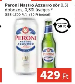 PRIVÁT Peroni Nastro Azzurro sör ajánlat
