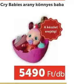 PRIVÁT Cry Babies arany könnyes baba ajánlat