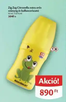 EcoFamily Zig Zag Citronella extra erős szúnyog és kullancsriasztó ajánlat