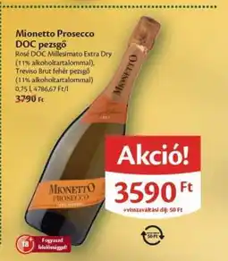 EcoFamily Mionetto Prosecco DOC pezsgő ajánlat
