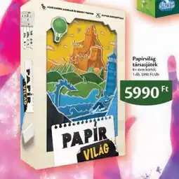 EcoFamily Papírvilág társasjáték ajánlat
