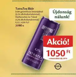 EcoFamily TatraTea likőr ajánlat