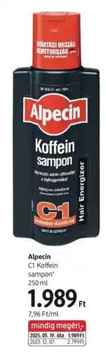DM Alpecin C1 Koffein sampon ajánlat