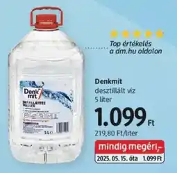 DM Denkmit desztillált víz ajánlat