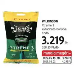DM Wilkinson Xtreme 3 eldobható borotva ajánlat