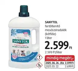 DM Sanytol fertőtlenítő mosószeradalék ajánlat