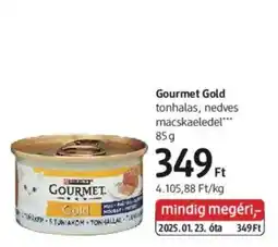 DM Gourmet Gold tonhalas, nedves macskaeledel ajánlat