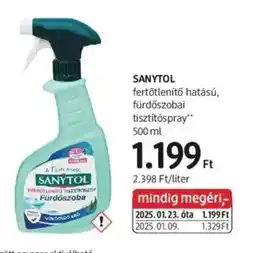 DM Sanytol fertőtlenítő hatású fürdőszobai tisztítóspray ajánlat