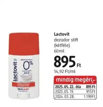DM Lactovit dezodor stift ajánlat
