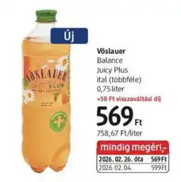 DM Vöslauer Balance Juicy Plus ital ajánlat