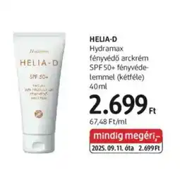 DM Helia-D Hydramax fényvédő arckrém ajánlat