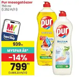 Spar Market Pur mosogatószer ajánlat