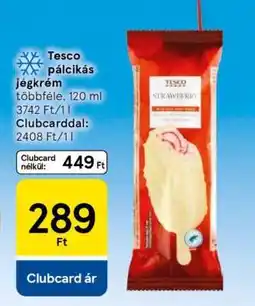 Tesco Tesco pálcikás jégkrém ajánlat