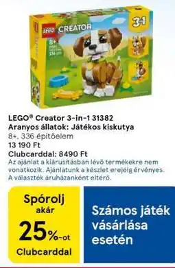 Tesco LEGO Creator 3-in-1 31382 ajánlat