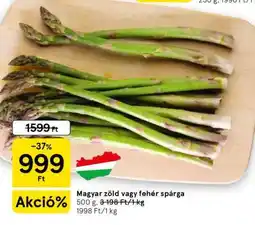Tesco Magyar zöld vagy fehér spárga ajánlat