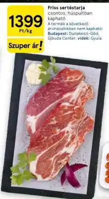 Tesco Friss sertéstarja ajánlat