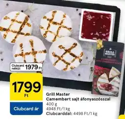 Tesco Grill Master Camembert sajt áfonyaszósszal ajánlat