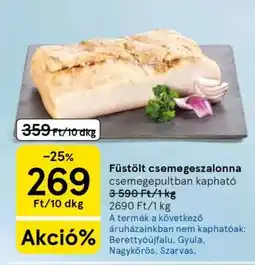 Tesco Füstölt csemegeszalonna ajánlat