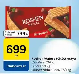 Tesco Roshen Wafers töltött ostya ajánlat