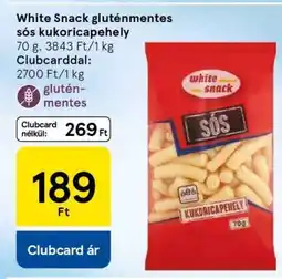 Tesco White Snack gluténmentes sós kukoricapehely ajánlat