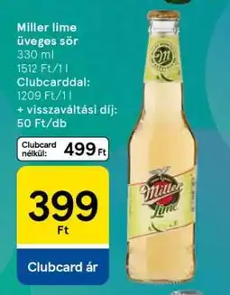 Tesco Miller lime üveges sör ajánlat