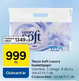 Tesco Tesco Soft Luxury toalettpapír ajánlat