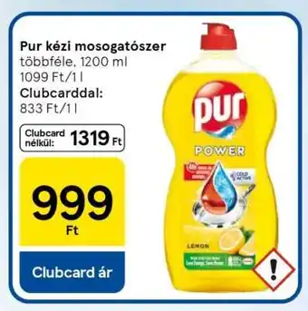 Tesco Pur kézi mosogatószer ajánlat