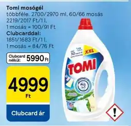 Tesco TOMI Mosógél ajánlat