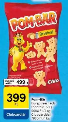 Tesco Pom-Bär burgonyasnack ajánlat