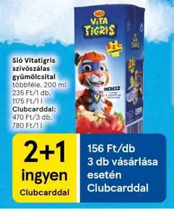 Tesco Sió Vitatigris szívószálas gyümölcsital ajánlat