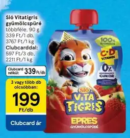 Tesco Sió Vitatigris gyümölcspüré ajánlat