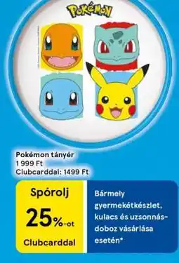 Tesco Pokémon tányér ajánlat