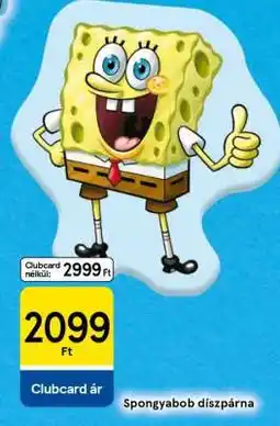 Tesco Spongyabob díszpárna ajánlat