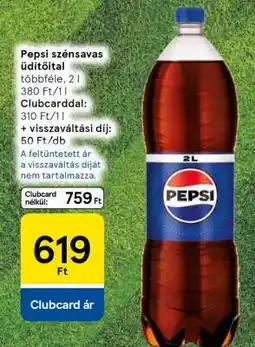 Tesco Pepsi szénsavas üdítőital ajánlat