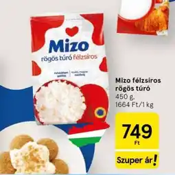 Tesco Mizo Félzsíros Rögös Túró ajánlat
