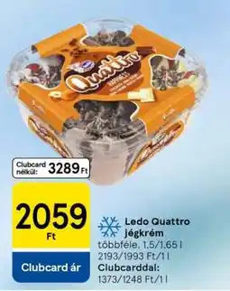 Tesco Ledo Quattro jégkrém ajánlat