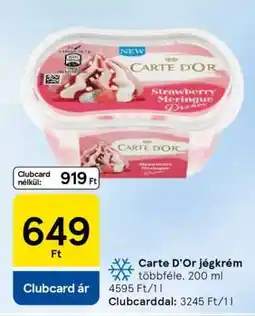 Tesco CARTE D'OR Jégkrém ajánlat