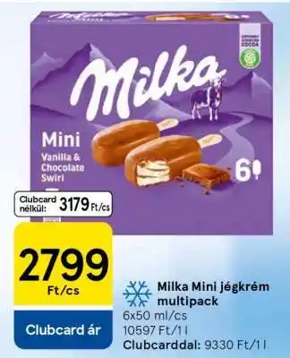 Tesco Milka Mini jégkrém multipack ajánlat