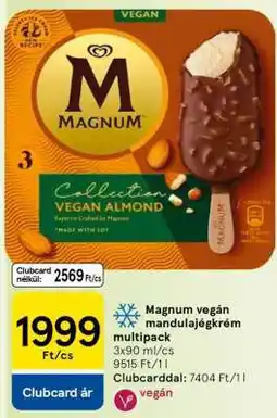 Tesco Magnum vegán mandulajégkrém multipack ajánlat
