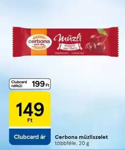Tesco CERBONA Müzliszelet ajánlat