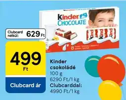 Tesco KINDER Csokoládé ajánlat