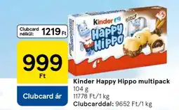 Tesco Kinder Happy Hippo multipack ajánlat