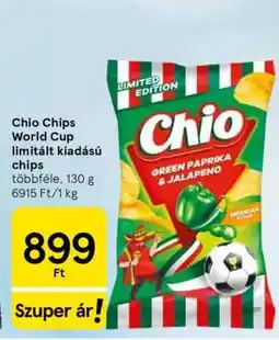 Tesco Chio Chips World Cup limitált kiadású chips ajánlat
