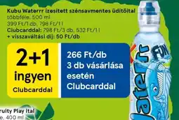 Tesco Kubu Waterrr ízesített szénsavmentes üdítőital ajánlat