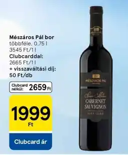 Tesco Mészáros Pál bor ajánlat