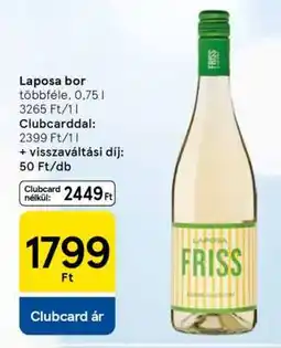 Tesco Laposa bor ajánlat